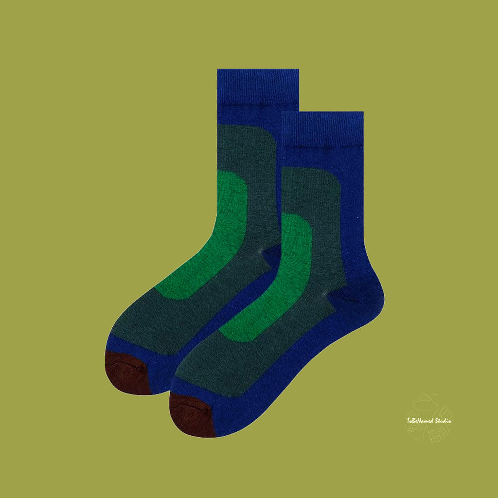 ABSTRACT RECTANGLE Socks