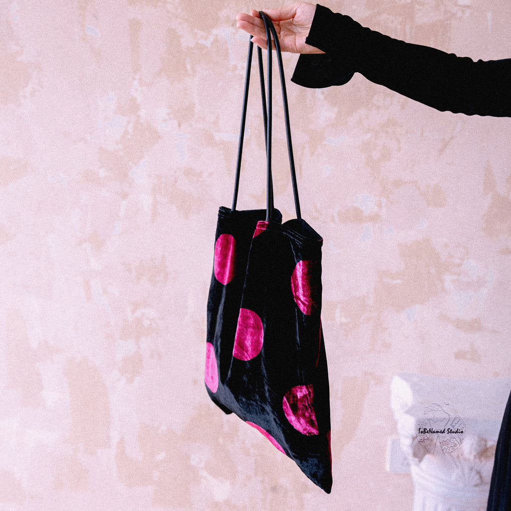 ELSA'S PINK Silk Velvet Tote Bag