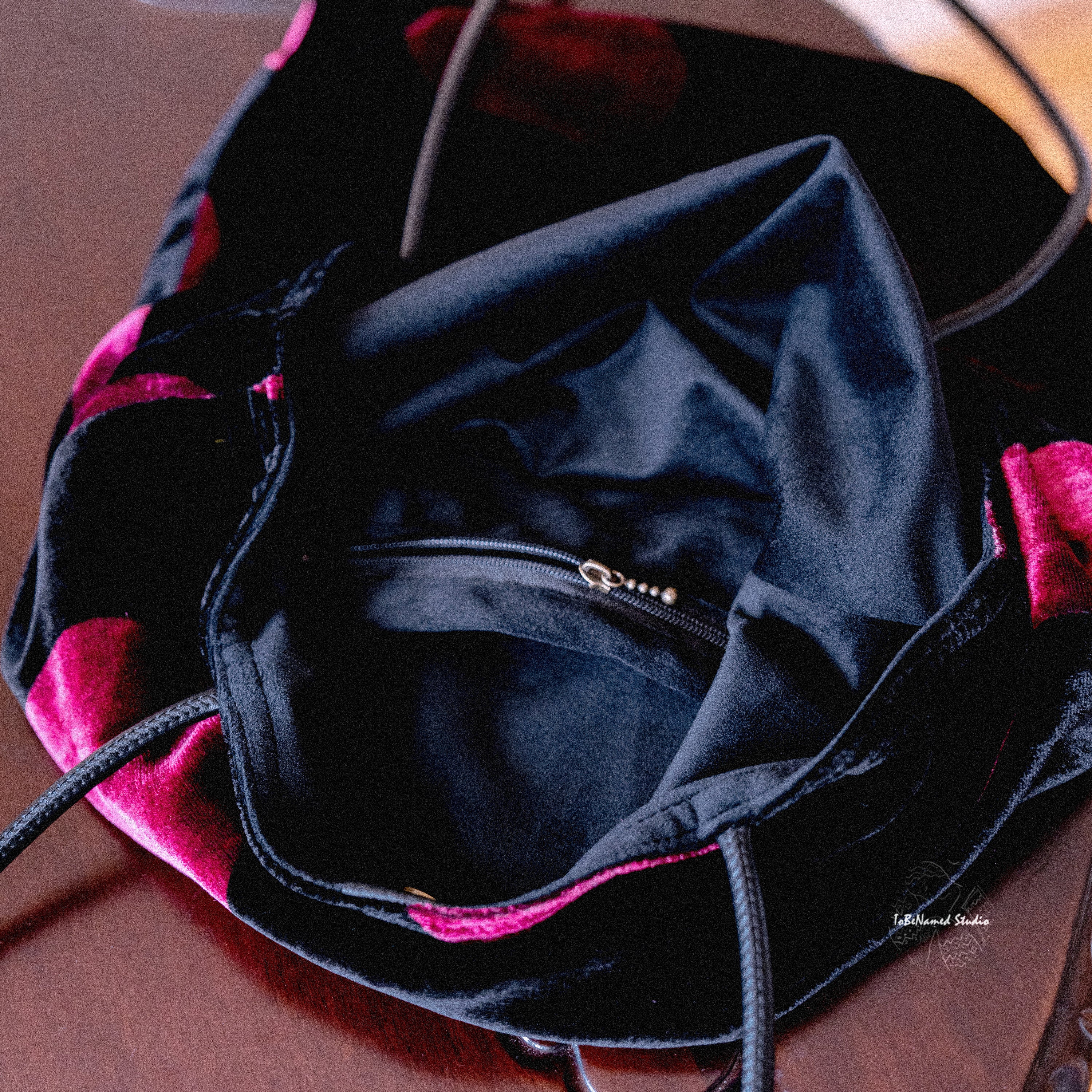 ELSA'S PINK Silk Velvet Tote Bag