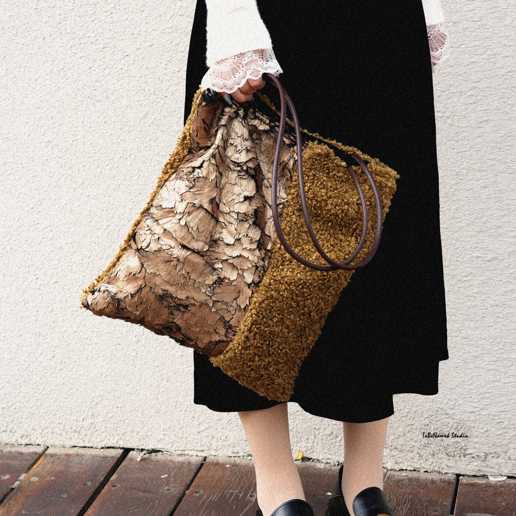 HERCULES FEATHER Panel Textile Art Tote