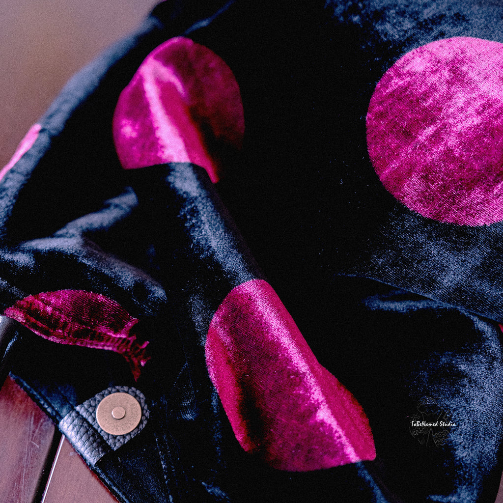 ELSA'S PINK Silk Velvet Tote Bag