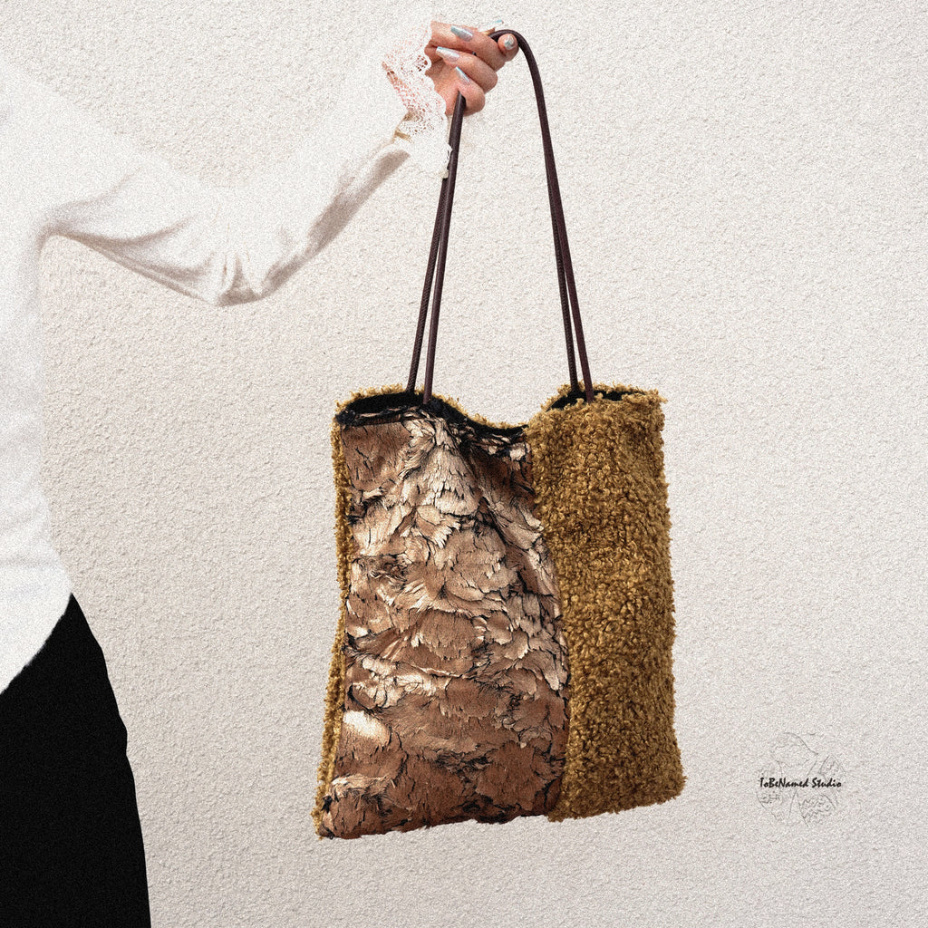 HERCULES FEATHER Panel Textile Art Tote