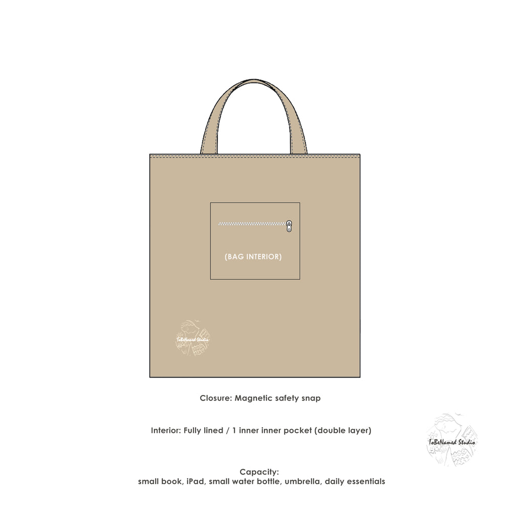 HERCULES FEATHER Panel Textile Art Tote