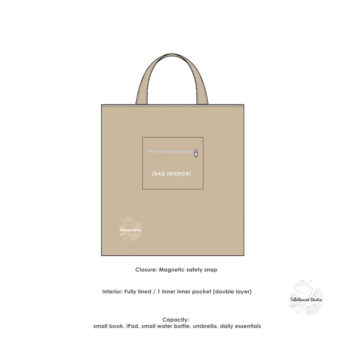 HERCULES FEATHER Panel Textile Art Tote