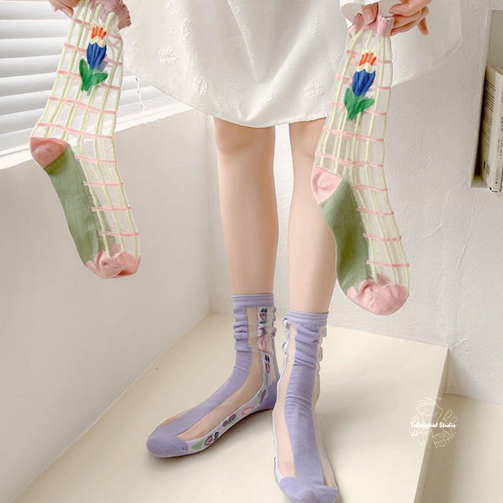 SPRING CHIFFON Socks
