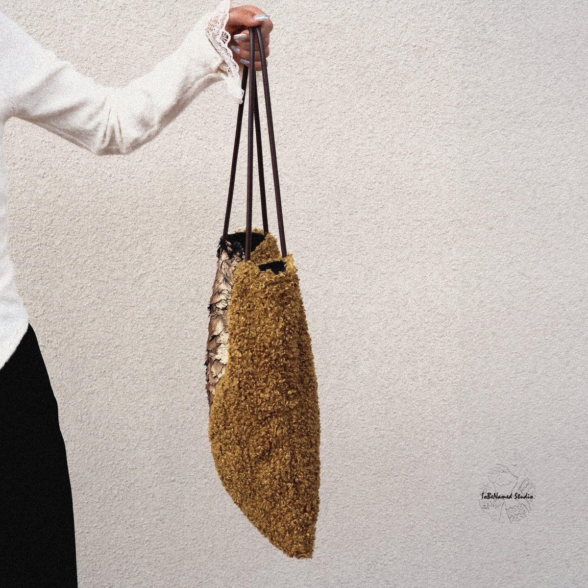 HERCULES FEATHER Panel Textile Art Tote