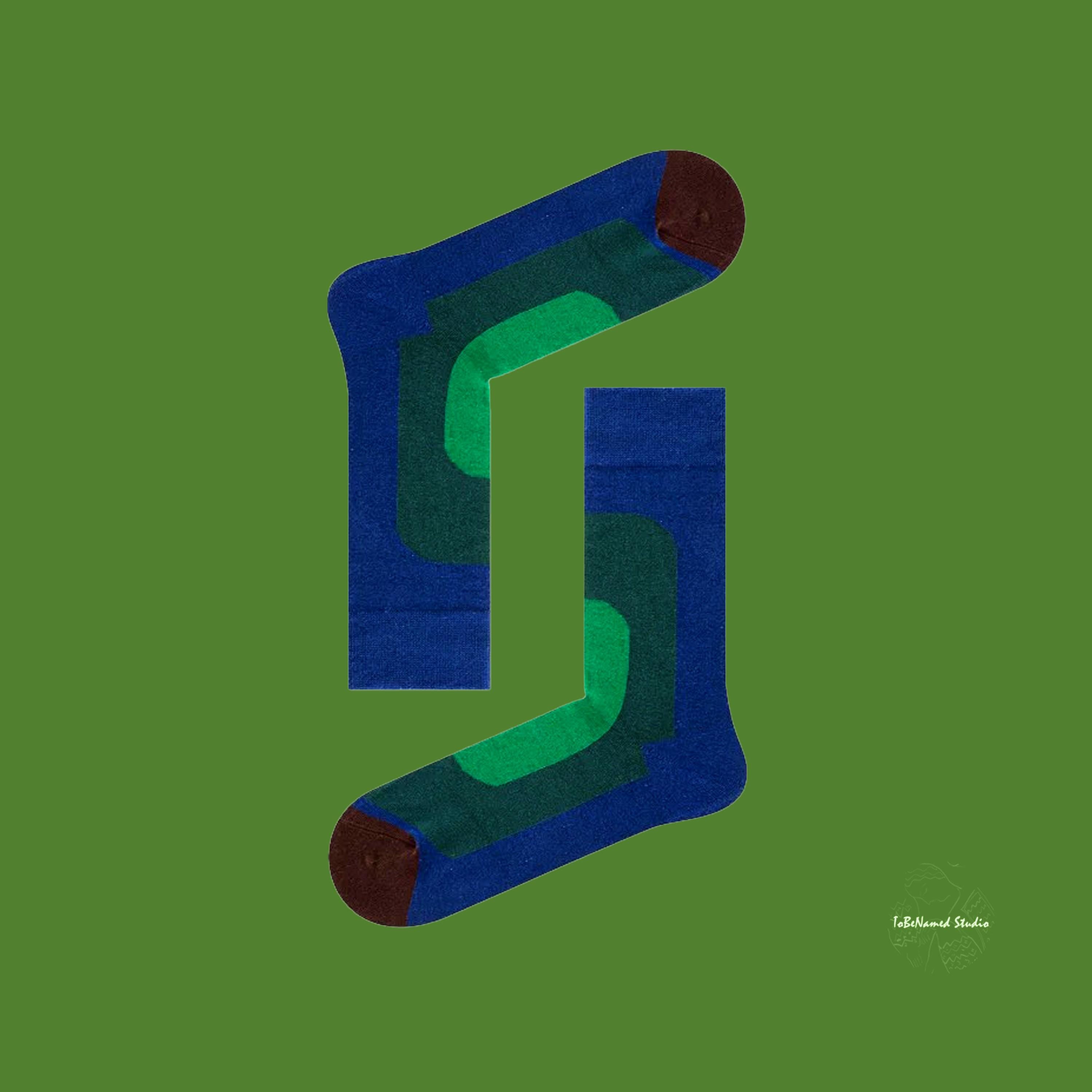 ABSTRACT RECTANGLE Socks