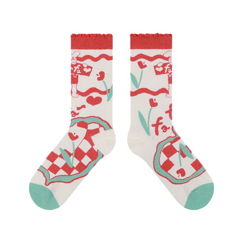 CHECK BUNNY Socks