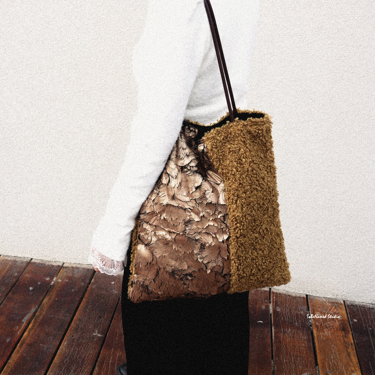 HERCULES FEATHER Panel Textile Art Tote