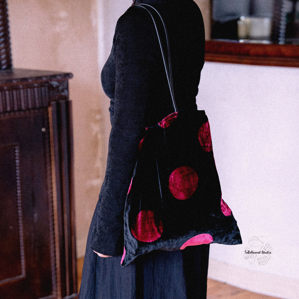 ELSA'S PINK Silk Velvet Tote Bag