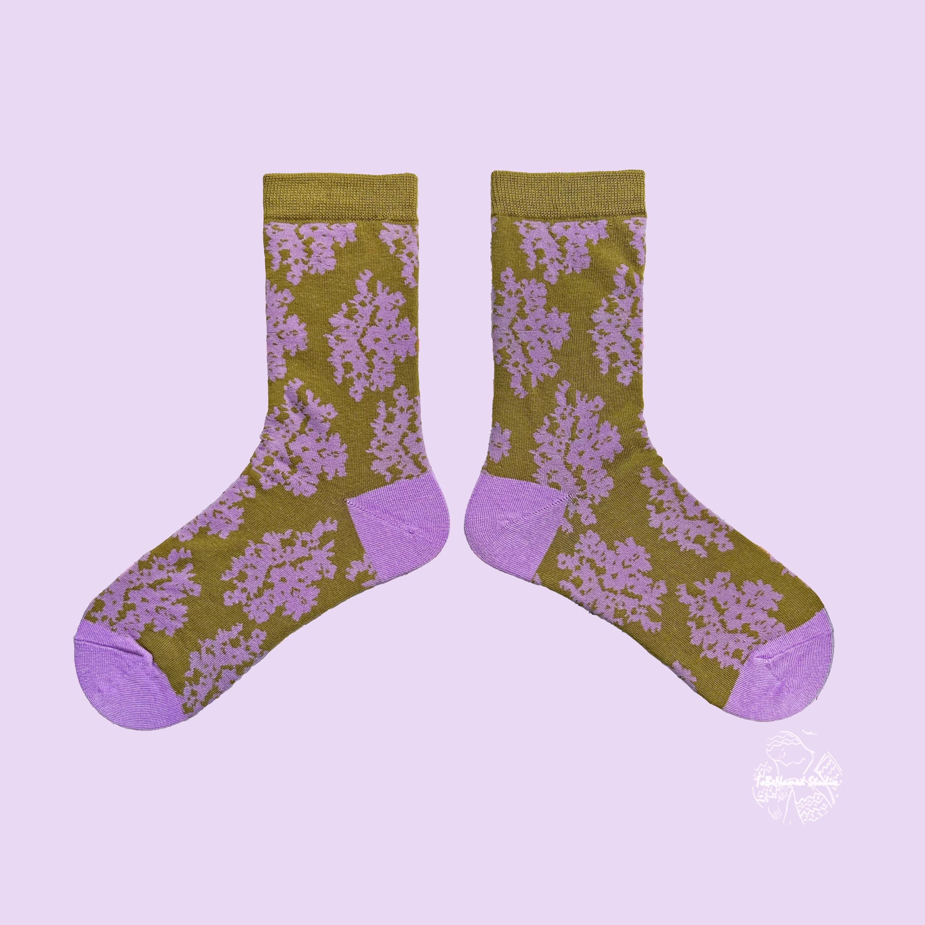 FLEUR VIOLETTE socks