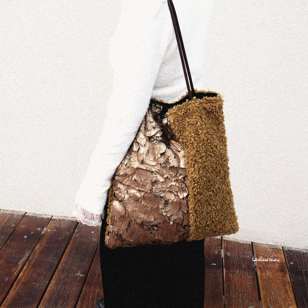 HERCULES FEATHER Panel Textile Art Tote