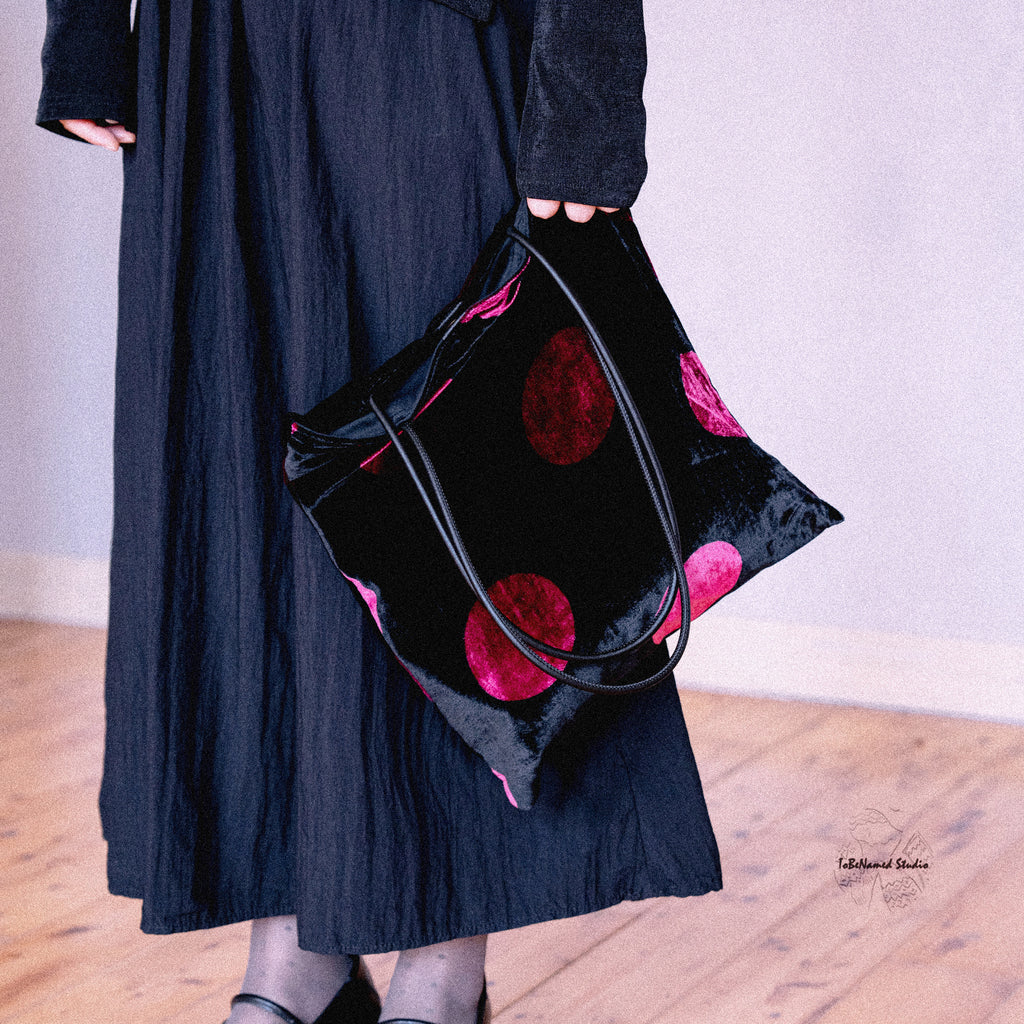 ELSA'S PINK Silk Velvet Tote Bag