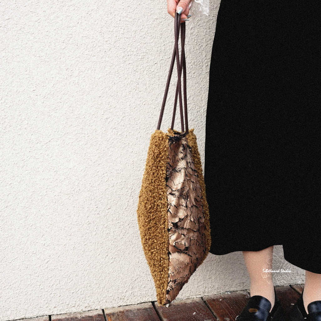 HERCULES FEATHER Panel Textile Art Tote