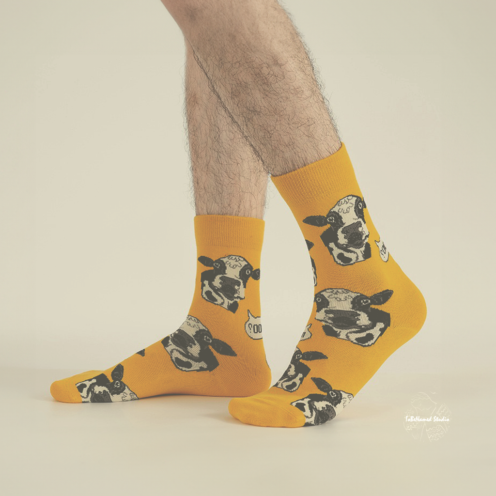 ANDY'S COW Socks