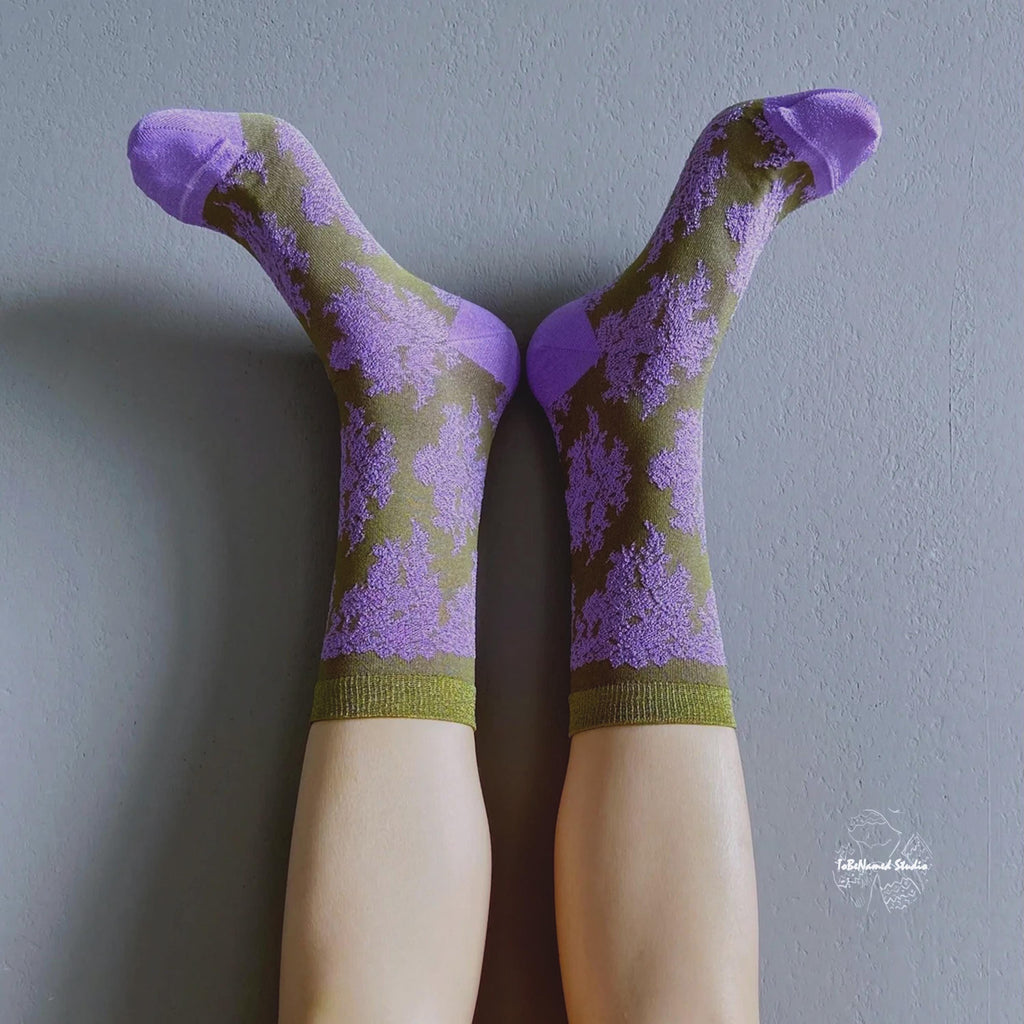 FLEUR VIOLETTE socks