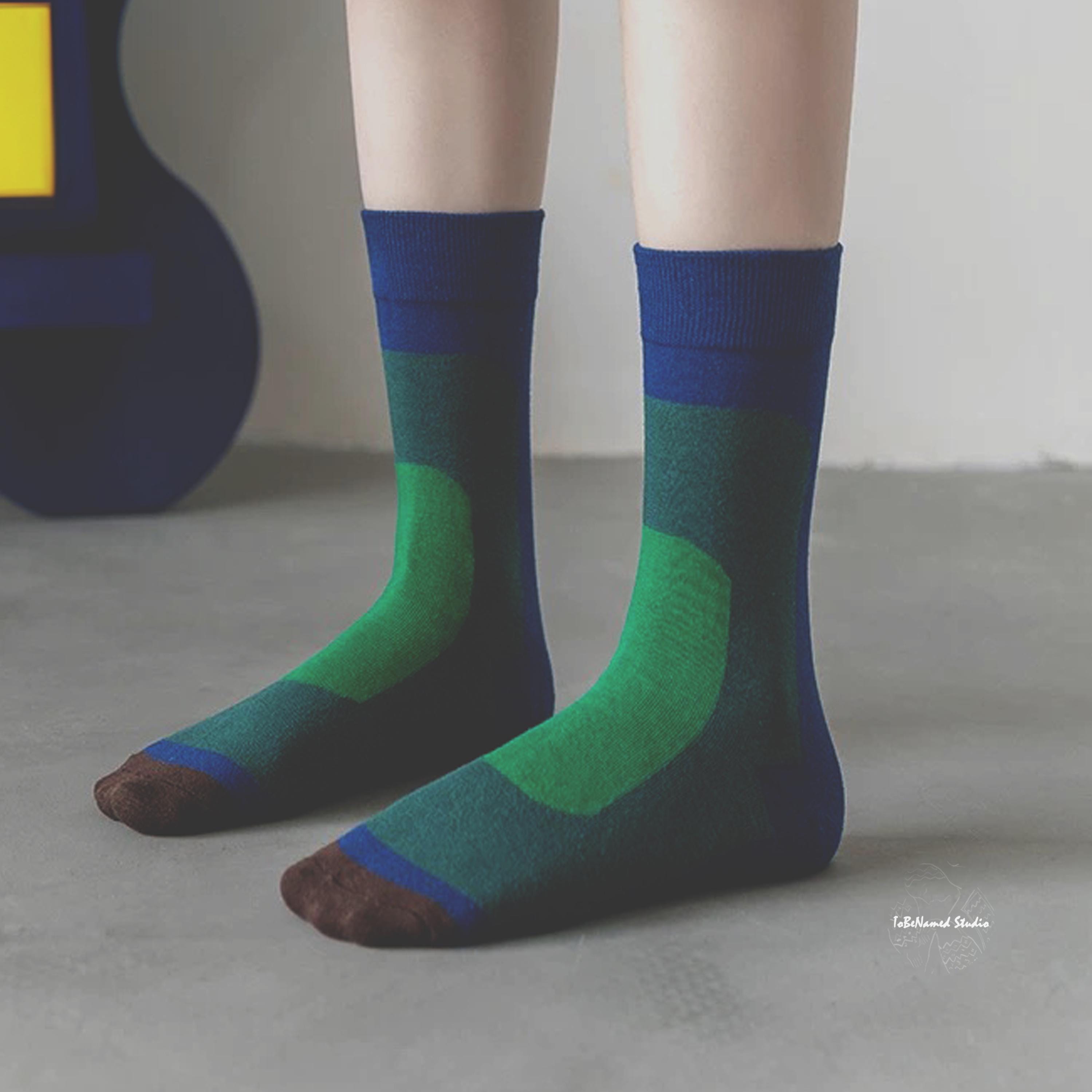 ABSTRACT RECTANGLE Socks