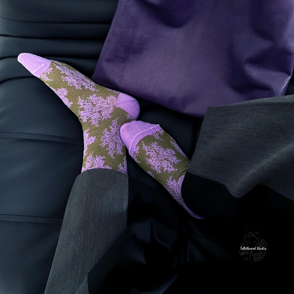 FLEUR VIOLETTE socks